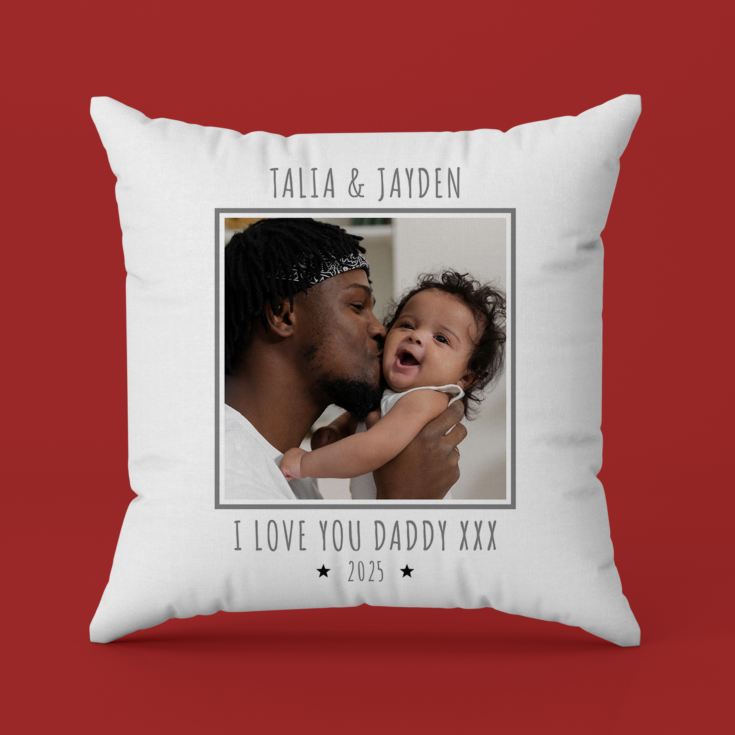 Personalised Our 1st Father's Day Photo Upload Cushion product image