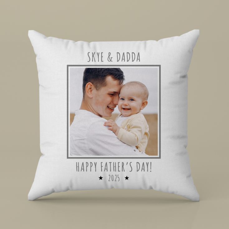 Personalised Our 1st Father's Day Photo Upload Cushion product image