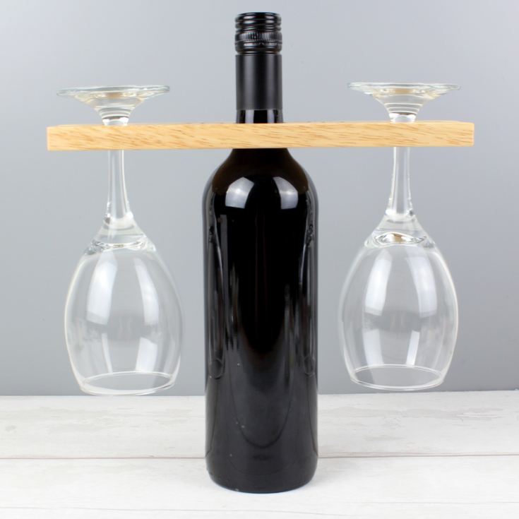 Personalised 'Initials' Wine Glass & Bottle Holder product image