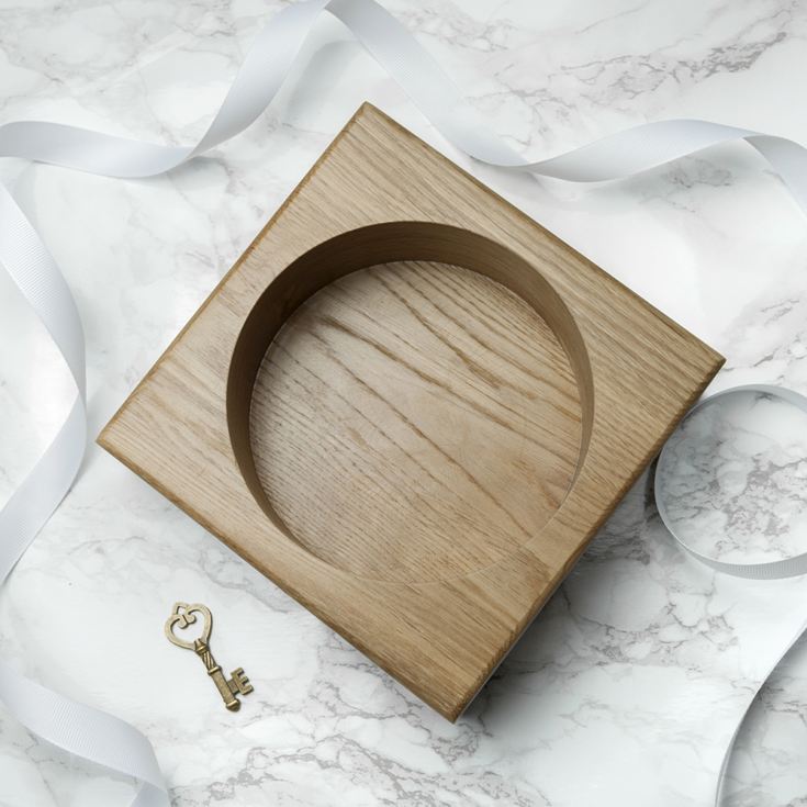 Personalised Solid Oak Stash Tray product image