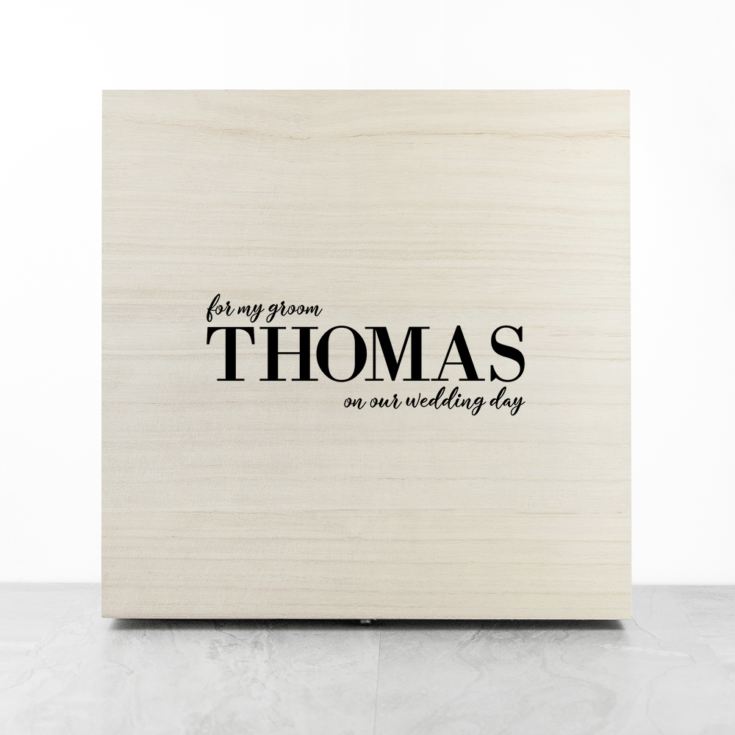 Personalised For My Groom on Our Wedding Day Box product image