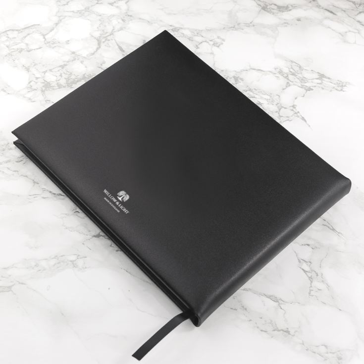 Personalised Black Leather Visitors Book product image