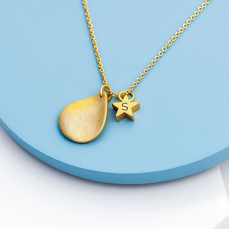 Personalised Star and Drop Necklace product image