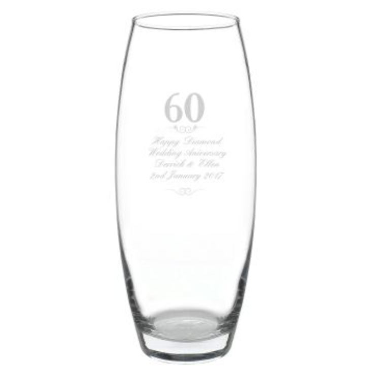 Personalised 60th Anniversary Vase product image