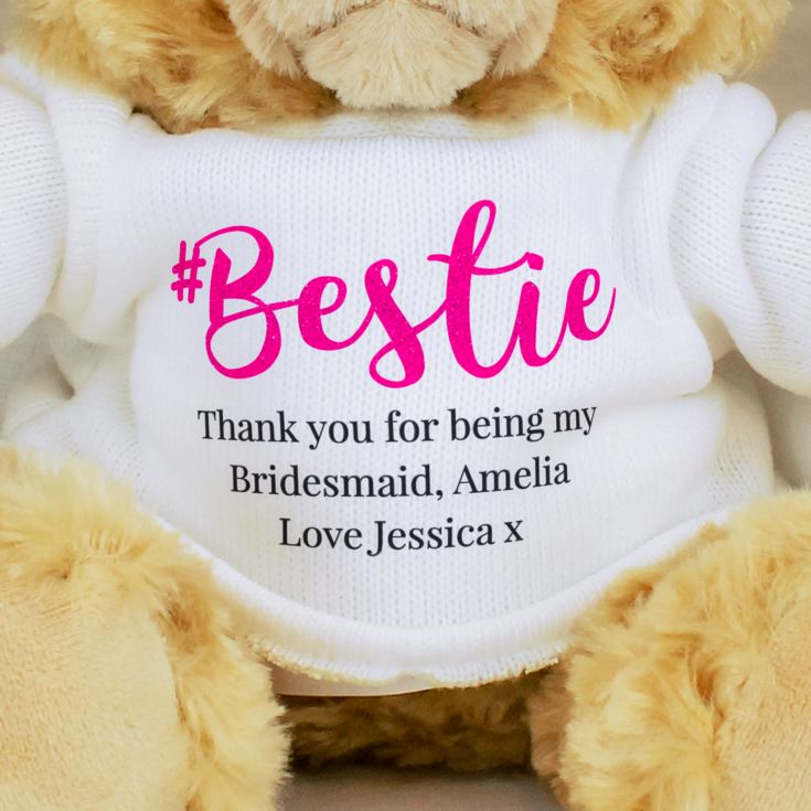 Personalised #Bestie Teddy Bear product image