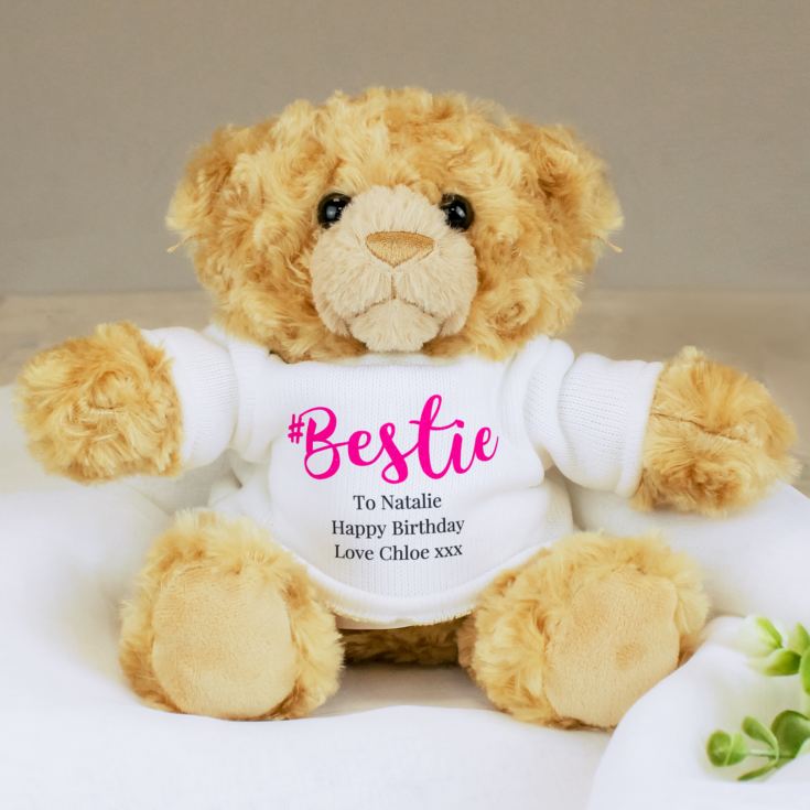 Personalised #Bestie Teddy Bear product image