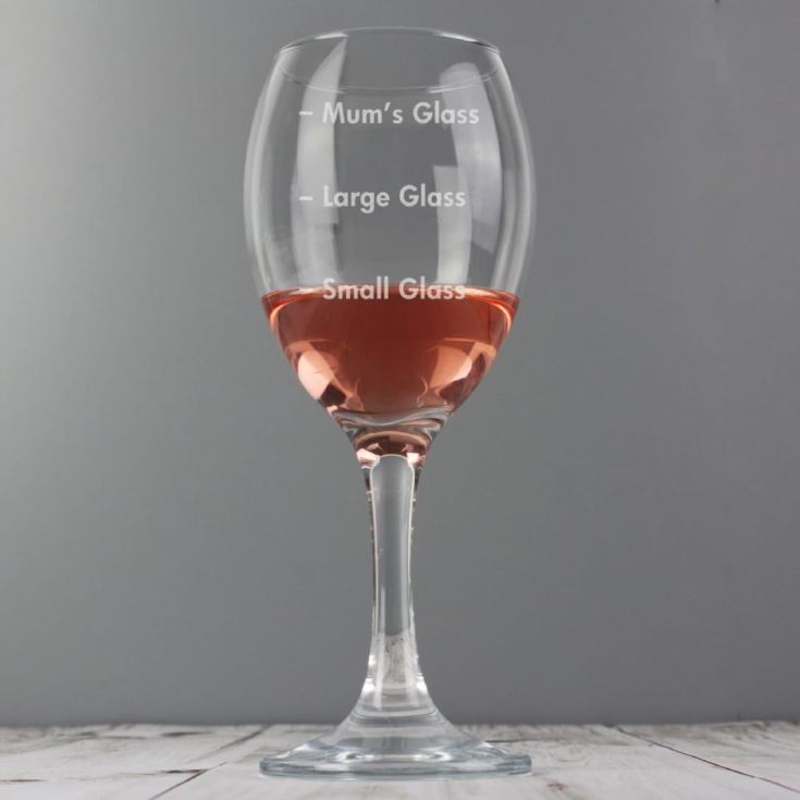 Personalised Measures Wine Glass product image