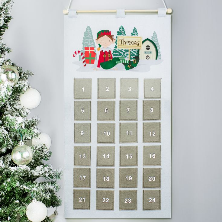 Personalised Christmas Elf Advent Calendar product image