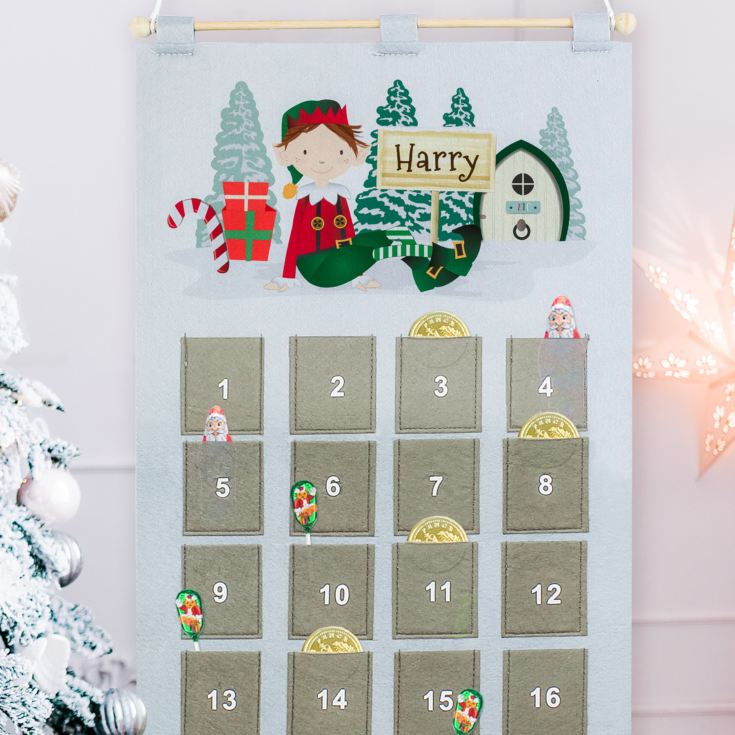 Personalised Christmas Elf Advent Calendar product image