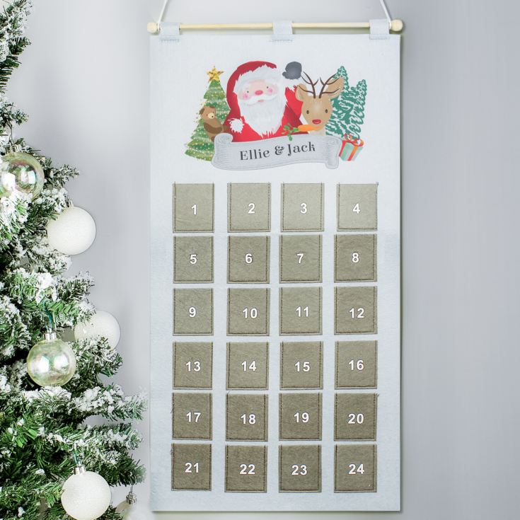 Personalised Christmas Santa Advent Calendar product image