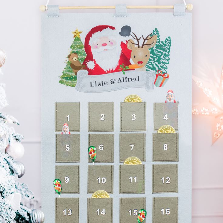 Personalised Christmas Santa Advent Calendar product image