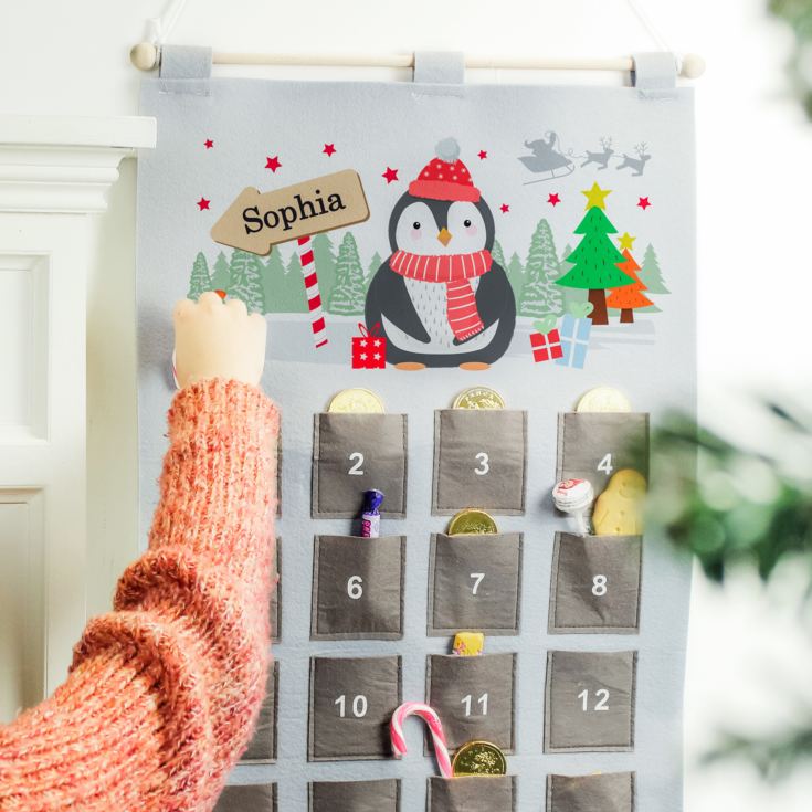 Personalised Christmas Penguin Advent Calendar product image