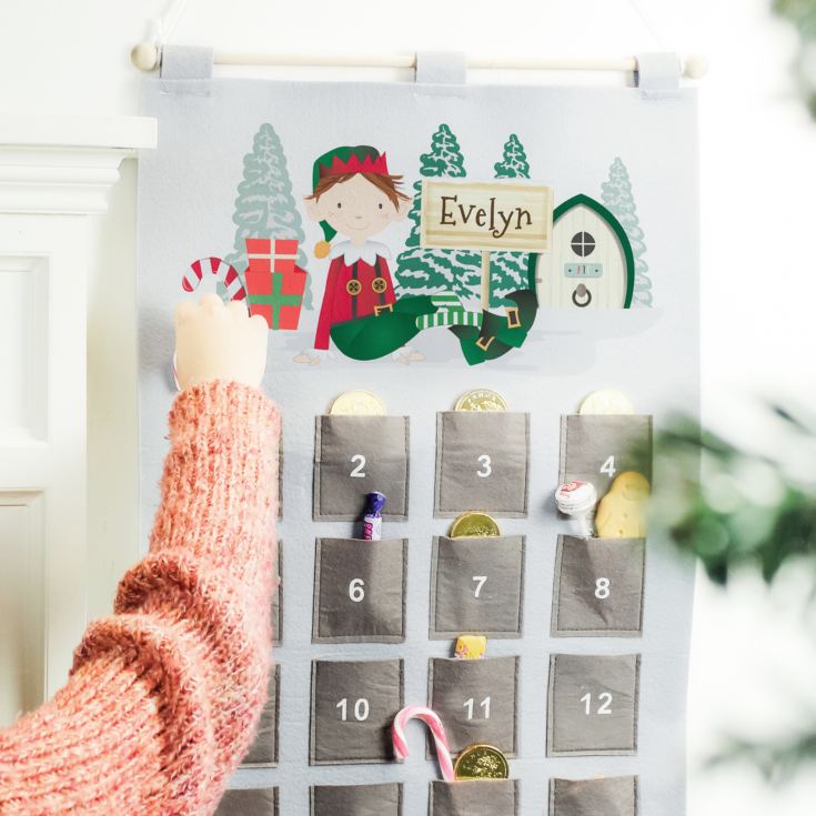 Personalised Christmas Elf Advent Calendar product image