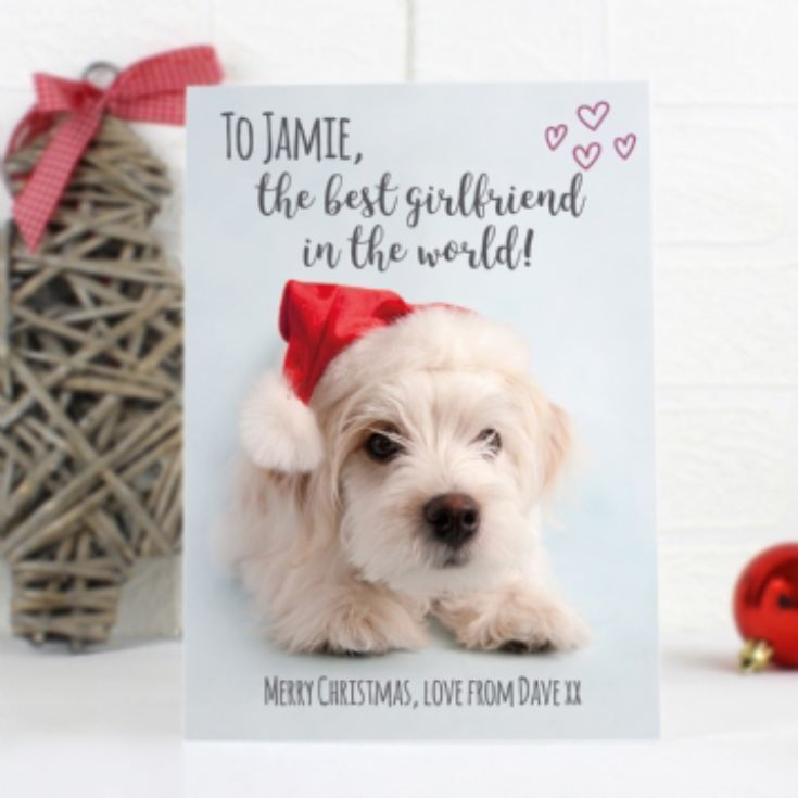 Personalised Rachael Hale Terrier Christmas Card product image