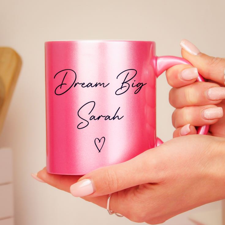 Personalised Pink Glitter Mug product image