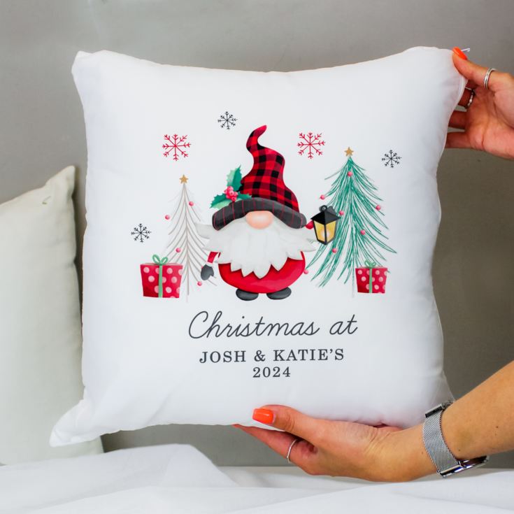 Personalised Gonk Christmas Cushion product image