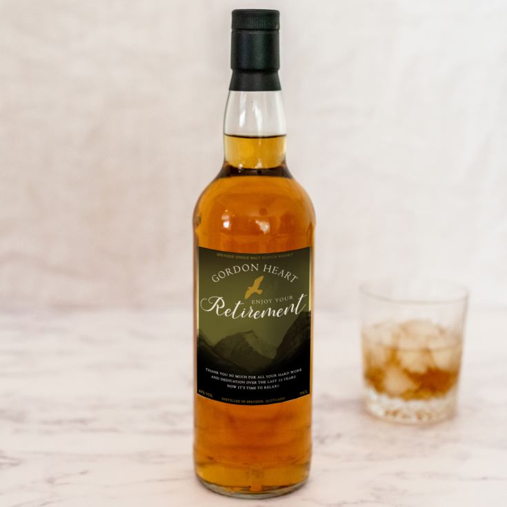 Personalised Retirement Single Malt Whisky product image