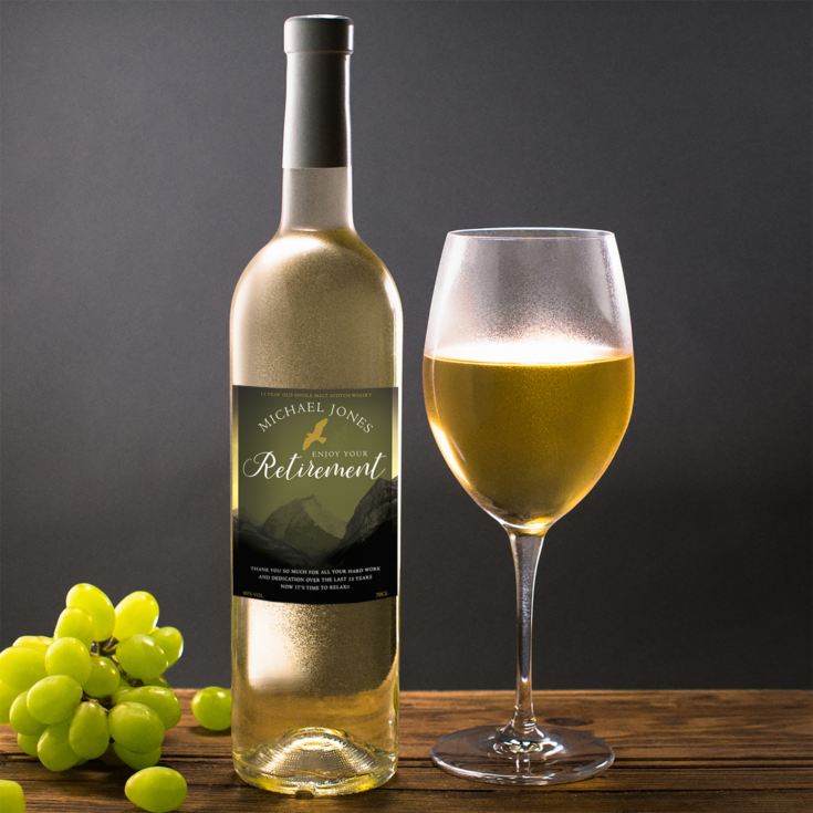 Personalised Retirement White Wine product image