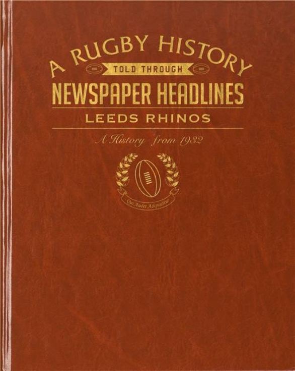 Rugby Newspaper Leeds Rhinos Book - Leatherette Cover product image