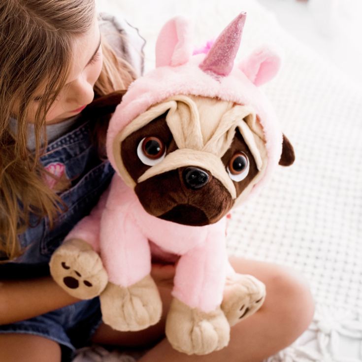 pug teddy in onesie