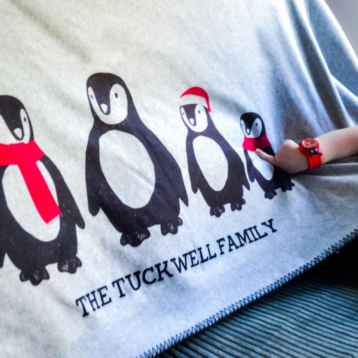 Personalised Family Christmas Blanket product image