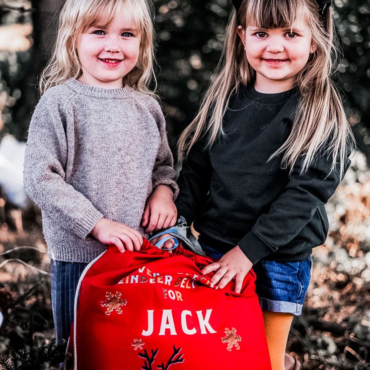 Personalised Reindeer Christmas Sack product image