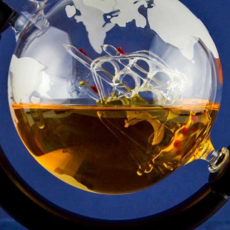 Globe Decanter with Two Glass Tumblers product image