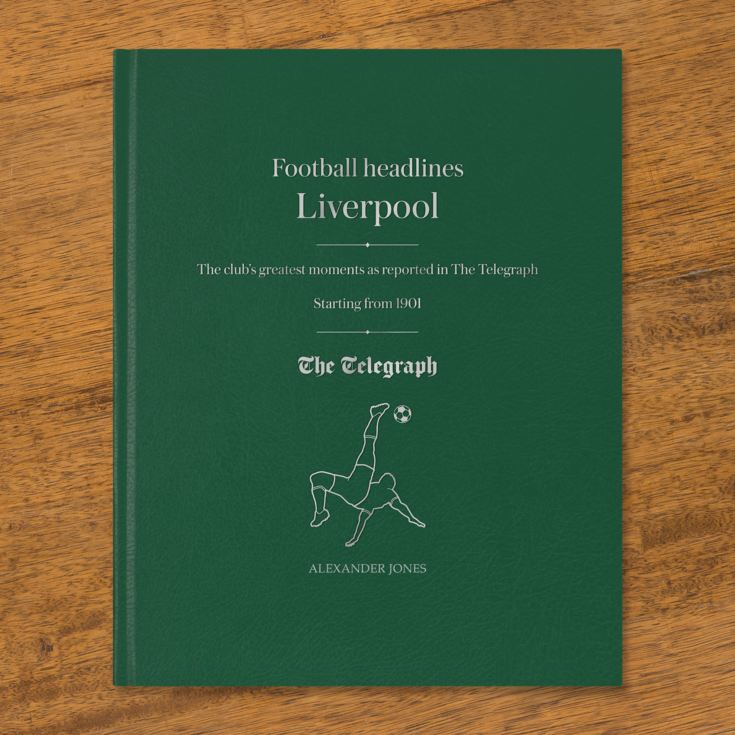 Personalised Liverpool Telegraph Newspaper Football Book product image