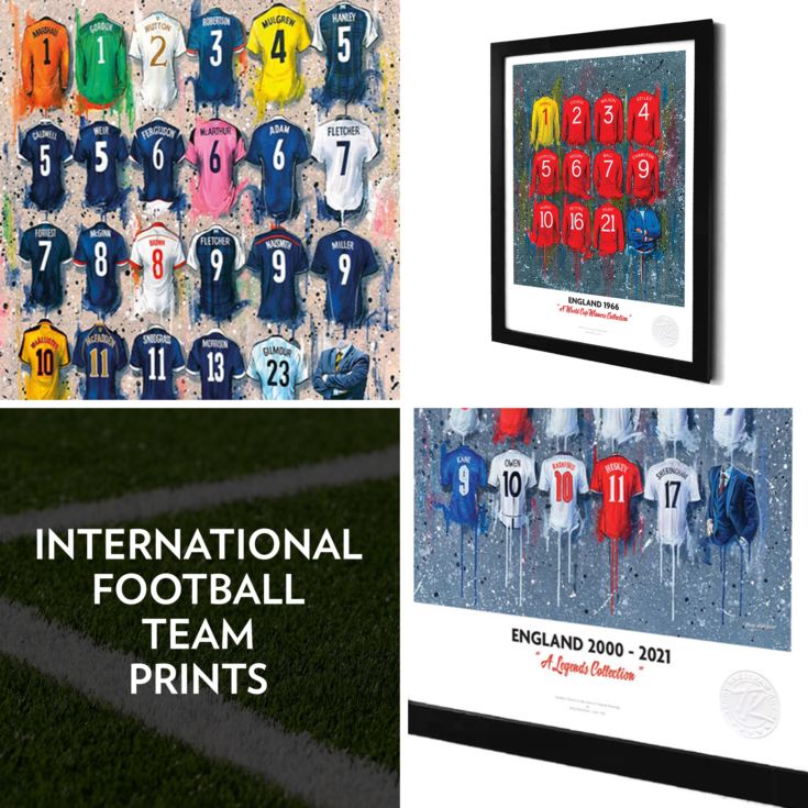 A3 Framed International Football Team Prints product image