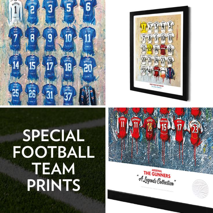 A3 Framed Special Football Team Prints product image