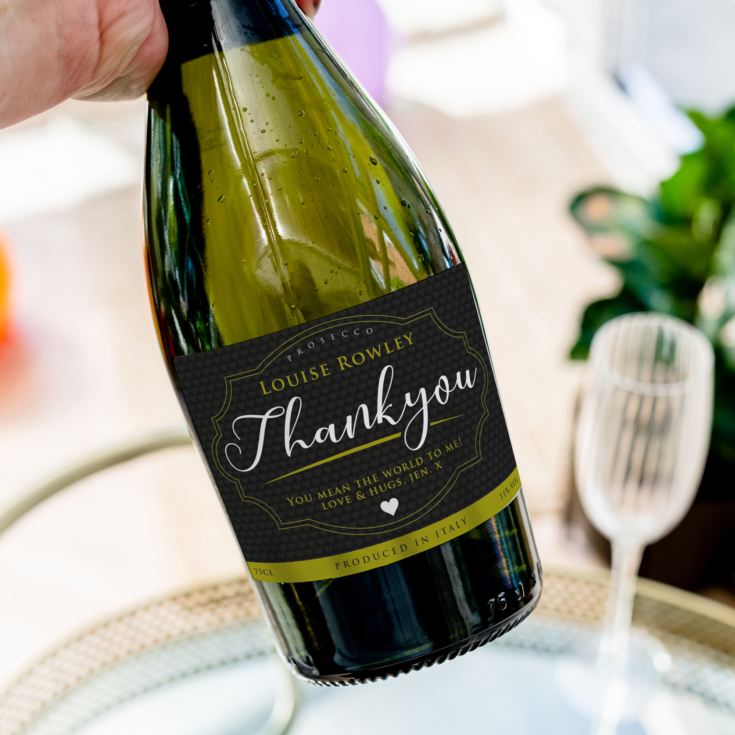 Personalised Thankyou Prosecco product image