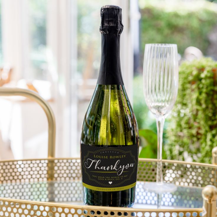 Personalised Thankyou Prosecco product image