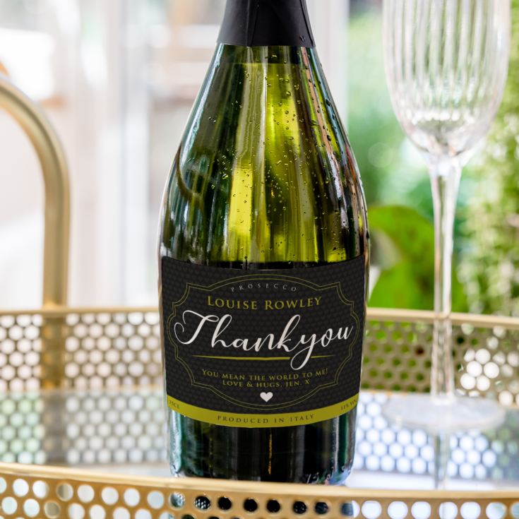 Personalised Thankyou Prosecco product image