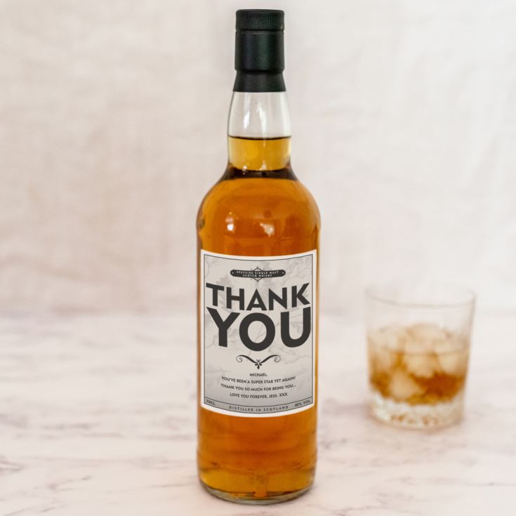 Personalised Thankyou Whisky product image