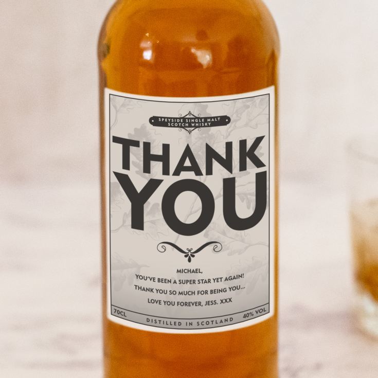 Personalised Thankyou Whisky product image