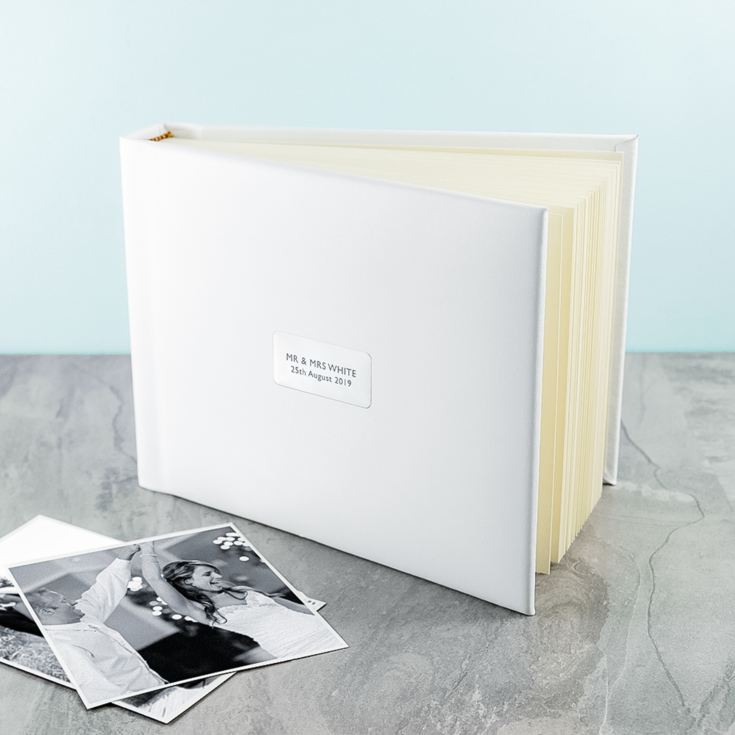 Personalised White Leather Photo Album product image