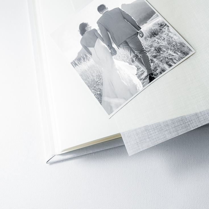 Personalised White Leather Photo Album product image