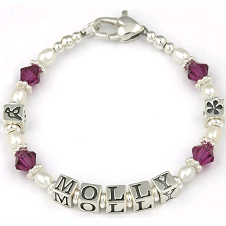 Personalised Christening Bracelet The Gift Experience