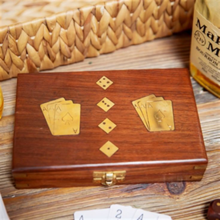 Wooden Games Set - Cards with Dice product image