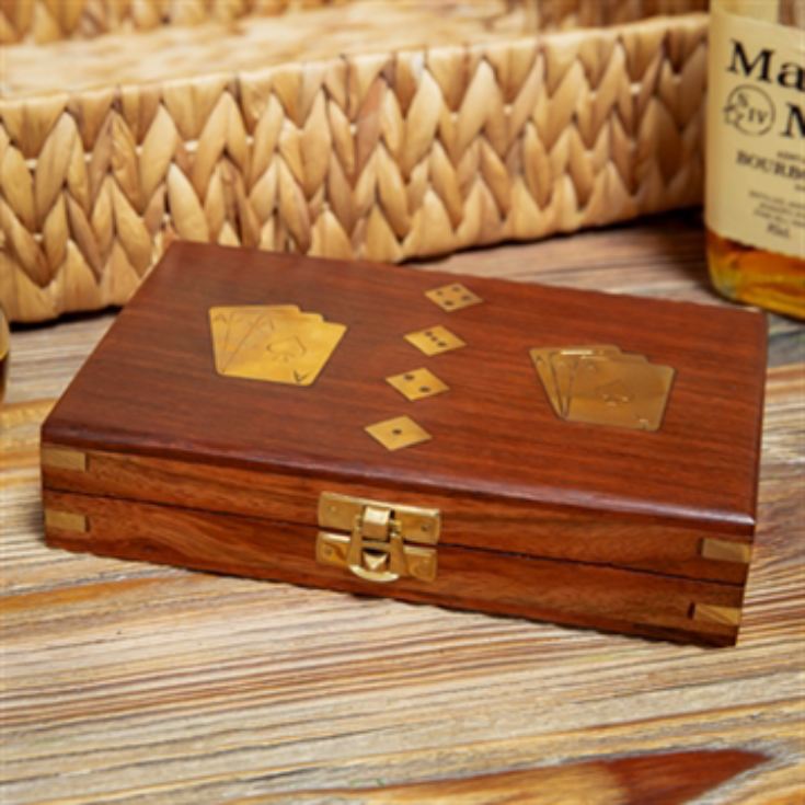 Wooden Games Set - Cards with Dice product image