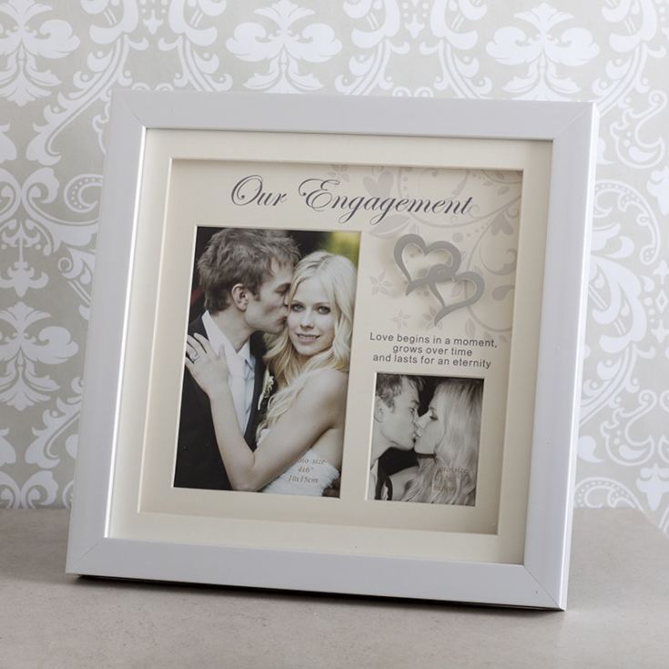 Our Engagement Double Photo Frame | The Gift Experience