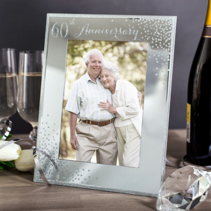 60th Anniversary Celebrations Sparkle Photo Frame | The ...