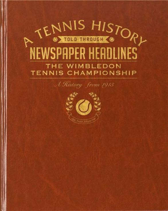 Wimbledon Tennis Newspaper Book - Leatherette Cover product image